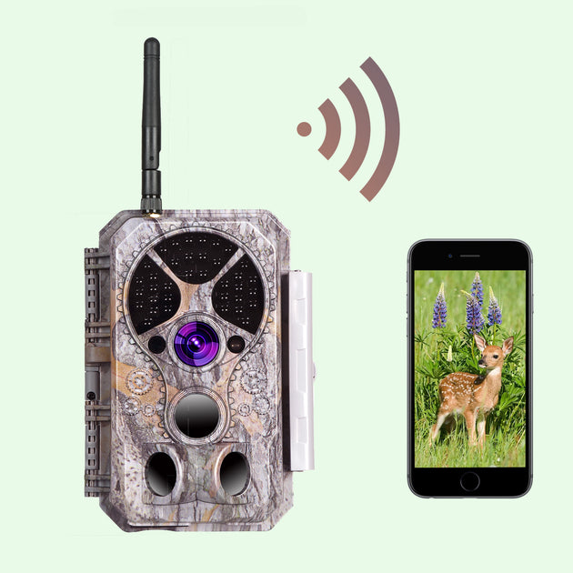 2 Paquete Cámaras de Caza WiFi Antenna con App Fototrampeo Conectarse