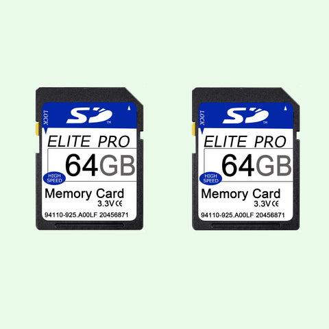 2 Piezas BlazeVideo Tarjeta SD para Cámaras de Hasta 64 GB Altas Velocidades de Transferencia de Hasta 80 MB/s con Clase 10 para Vídeo Full HD (1080p)