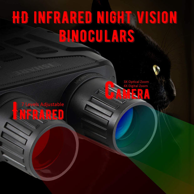 Binoculares Visión Nocturna Infrarrojo Digital Fotos Videos