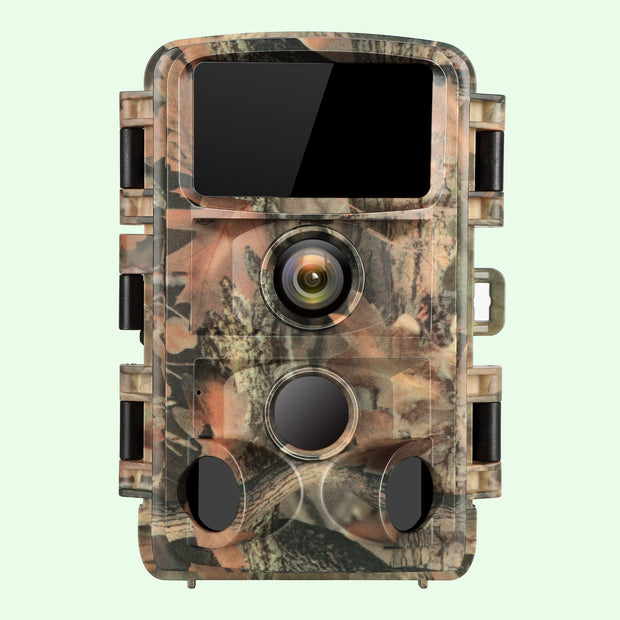 Wildlife Camera Game Cam 24MP 1080P avec vision nocturne 42pcs LED infrarouges Distance de déclenchement jusqu'à 20m Angle de détection de 120° pour la chasse yellow